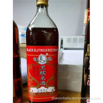 black glutinous rice wine
